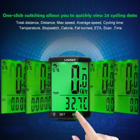Ngf1944307169612mk Lixada Wireless Bike Computer Multi Functional With Lcd Screen For Mountain L3h9 #3