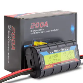 7002338 Makerfire 200a Upgraded Watt Meter With Longer Wire High Precision Power Ana