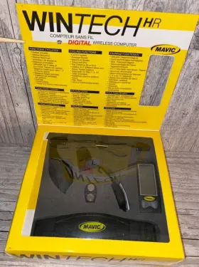 Mavic 801634055516 Nos Vintage Bike Cycling Wintech Hr Digital Wireless Bicycle Computer New