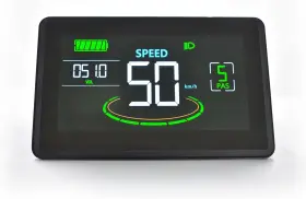 H6c-5 Mcezdy Ebike Display Uart No. 2 Protocol 24v-60v 5 Core Colorful Cycling Computer