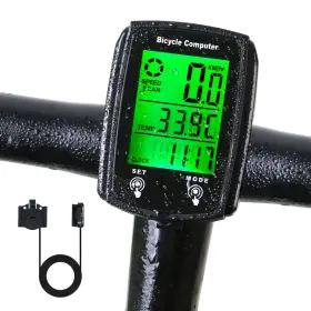 Meecoo Spring 768657028630 Wired Bike Computer Mph/km/h Digital Lcd Backlight Display Waterproof Cycli