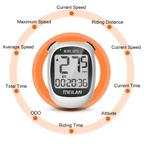 Meilan 788609000187 M3 Mini Gps Bike Computer Wireless Cycling Odometer Bicycle Sp #2