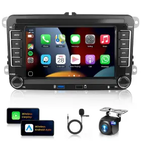 A3676 Meteeser 7 Android13 Wireless Carplay And Android Auto Car Stereo For Vw Je