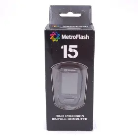 Metroflash Mf1500 15 Series Advanced Wireless Bike Computer Black With Accessories
