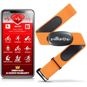 Es1806282-ob Mo-fit Bluetooth / Ant Heart Rate Monitor Chest Strap Ios Android Peloton Open Box