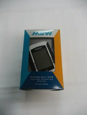 Msw 708752224124 New Miniac 333 Gps Ble Bike Computer - Wireless White Bluetooth Hr