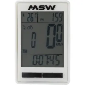 Msw 708752228191 Miniac Double Wireless Computer Cc-317 Speed Cadence 17 Functions White