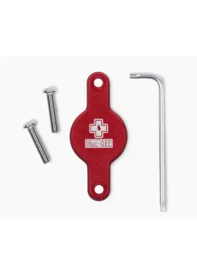 20703 Muc-off Secure Airtag Holder Red Bike Bottle Cage Security Tracking Mtb Road