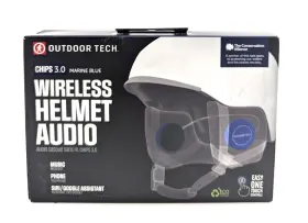 Ot0054-bl Outdoor Tech Chips 3.0 Universal Wireless Helmet Audio Marine Blue