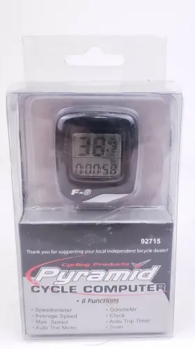 8-function Pyramid 92715 Wireless Cycle Computer Bike Bicycle Speedometer New
