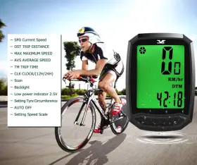 Qrsing 445035562551 Bicycle Speedometer Waterproof Wireless Cycle Bike Computer Odometer Wit #3