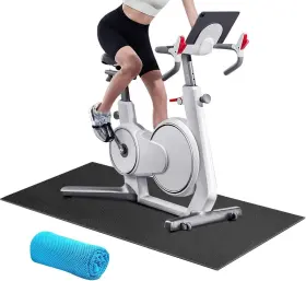 Quwei 680548759617 Bike Mat Exercise Floor Trainer 59 Inch X 31.5 #2
