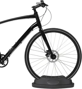 Lysb06xtp17f8-sprtseqip Quwei Front Wheel Riser Block With Sturdy Holder Indoor Bike Trainer Black #2