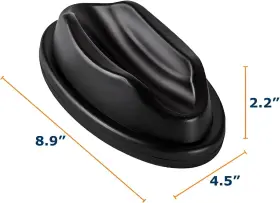 Lysb06xtp17f8-sprtseqip Quwei Front Wheel Riser Block With Sturdy Holder Indoor Bike Trainer Black #3