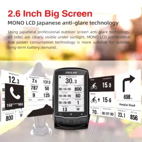 Rapidroo-shop 313042679647 M1 Bike Computer Gps 2.6-inch Screen Cycling Wireless Speedometer Tracker Odomet #3