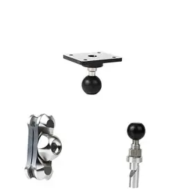 Sh23-a17-b2-c11 Rec-mount23 Car Navigation Mount Set A17 Bike C11 Stem 12.8 Silver