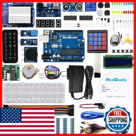 B074wmhlq4 Rexqualis Super Starter Kit For Arduino Uno R3 With Tutorial And Controller