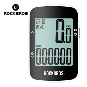 292100 Rockbros Cycling Computer Speedometer &bracket Gps Ipx7 Bluetooth Type-c Beidou