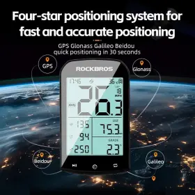 29210026002 Rockbros Smart Cycle Computer High-definition Display Waterproof Bicycle Gear