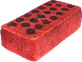 Saf-mb-at-rfb-001 Safigle Foam Red Bricks Multi-functional Soft Plush And Building Blocks For