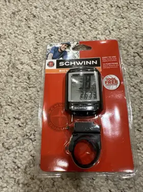 12-function Schwinn 76357-4 Basic Wired Bike Computer #sw76357-4 New And Sealed