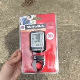 Sw763574 Schwinn Bike Computer Black Tool Free Mounting Large Display Speed Distance