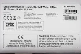 Sena 885465012405 R2 Evo / Smart Bluetooth Road Cycling Skate Helmet- Matte White - Med New #2