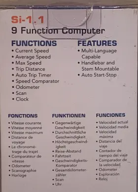 Serfas 713835006528 Si 1.1 9 Function Bike Computer. Large Easy To Read Display New Sealed #3