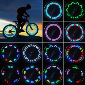Sevenka 789219263900 Led Bike Wheel Spoke Lights 30 Patterns Auto On/off Waterproof Night Safety Pro