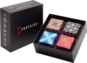 Fimt-sha4bx Shashibo Gift Box Of 4- The Shape Shifting 36 Rare Earth Bundle 4