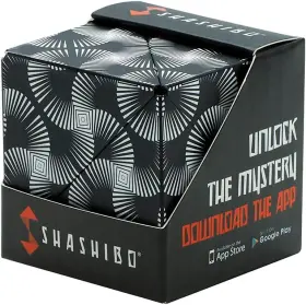 Sha01bw Shashibo Shape Shifting Box - Award-winning Stem Fidget Toy White And Black