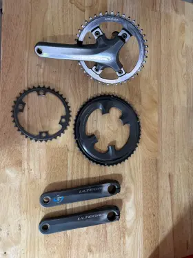 Sgy685339175 Shimano Ultegra 6800 Crankset With Stages Power Meter 1x 44t 46/36 2x Rings