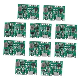 13366-1 Shutao 10pcs Tp4056 3.7v 4.2v 9v 5v 2a Adjustable Dc-dc Step Up Boost Module 18650