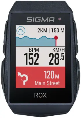 01030 Sigma Rox 11.1 Evo Gps Bike Computer - Wireless Rechargeable Black