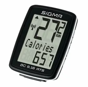 Sigma 016224091621 Bc 9.16 Ats Wireless Bike Computer Calories Speed Distance Easy Mount