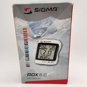06170 Sigma Rox 6.0 Sts Wireless Bicycle Computer White Open Package