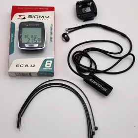 8-functions Sigma 08133 Bc 8.12 Wired Bicycle Computer With Speedometer - Opened