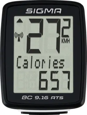 09162 Sigma Bc 9.16 Bike Computer - Ats Wireless Black