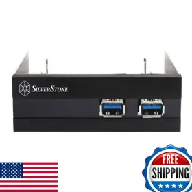 B0049mpqcw Silverstone Technology Fp36b Aluminum Front Panel 2x Usb 3.0 Ports 3.5-inch To