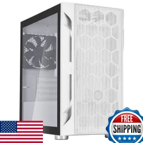 Sst-fah1mw-g Silverstone B097hjw96f Technology Fara H1m White Micro-atx Case