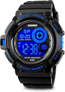 Skmei 642610818622 Mens Sport Running Watch Digital Electronic 50m Waterproof Military Army Spo