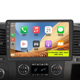 Solvitek 735851690130 10.1 Inch Car Radio For Chevy Silverado 2007-2013 Tahoe Equinox Gmc Sierra Yu