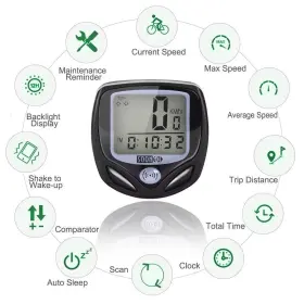 Soon Go 191869453745 Bike Speedometer Bicycle Odometers Wireless Cycle C #3
