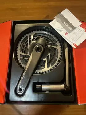 Sram 710845823138 Quarq Red Axs Power Meter Crankset 50/37t Chainrings 175mm Crank Dub