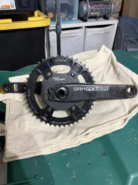 Pm2000865g Srm Pm7 Spider Crankset Wireless Power Meter Carbon Fiber Rechargeable Black