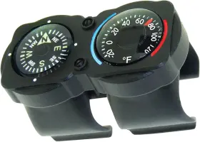 1004-c Sun Company Cyclgage Bike Thermometer And Compass Bicycle Handlebar Accessory