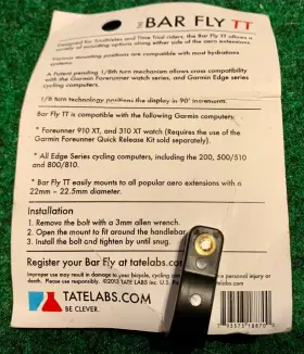 Tatelabs.com 793573188700 Bar Fly 1/8 Turn Garmin Computer Handlebar Mount Bracket 22-22.5mm Black Tt #3