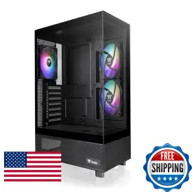 Ca-1y7-00m1wn-01 Thermaltake B0ds65rhkp View 270 Plus Tg Argb Mid Tower Chassis Black