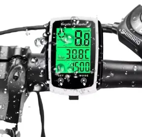 Thesiliconvalley 601549057380 Waterproof Wired Lcd Digital Cycle Bike Computer Bicycle Speedometer Odometer Us