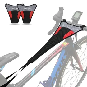 Thinvik 192188484984 1-pack/2-pack Bike Frame Sweat Guard Absorbs Black